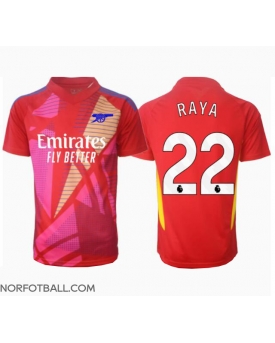Billige Fotballdrakt Arsenal David Raya #22 Keeper Replika Bortedrakt 2024-25 Kortermet